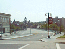 View across the new Court Street Bridge